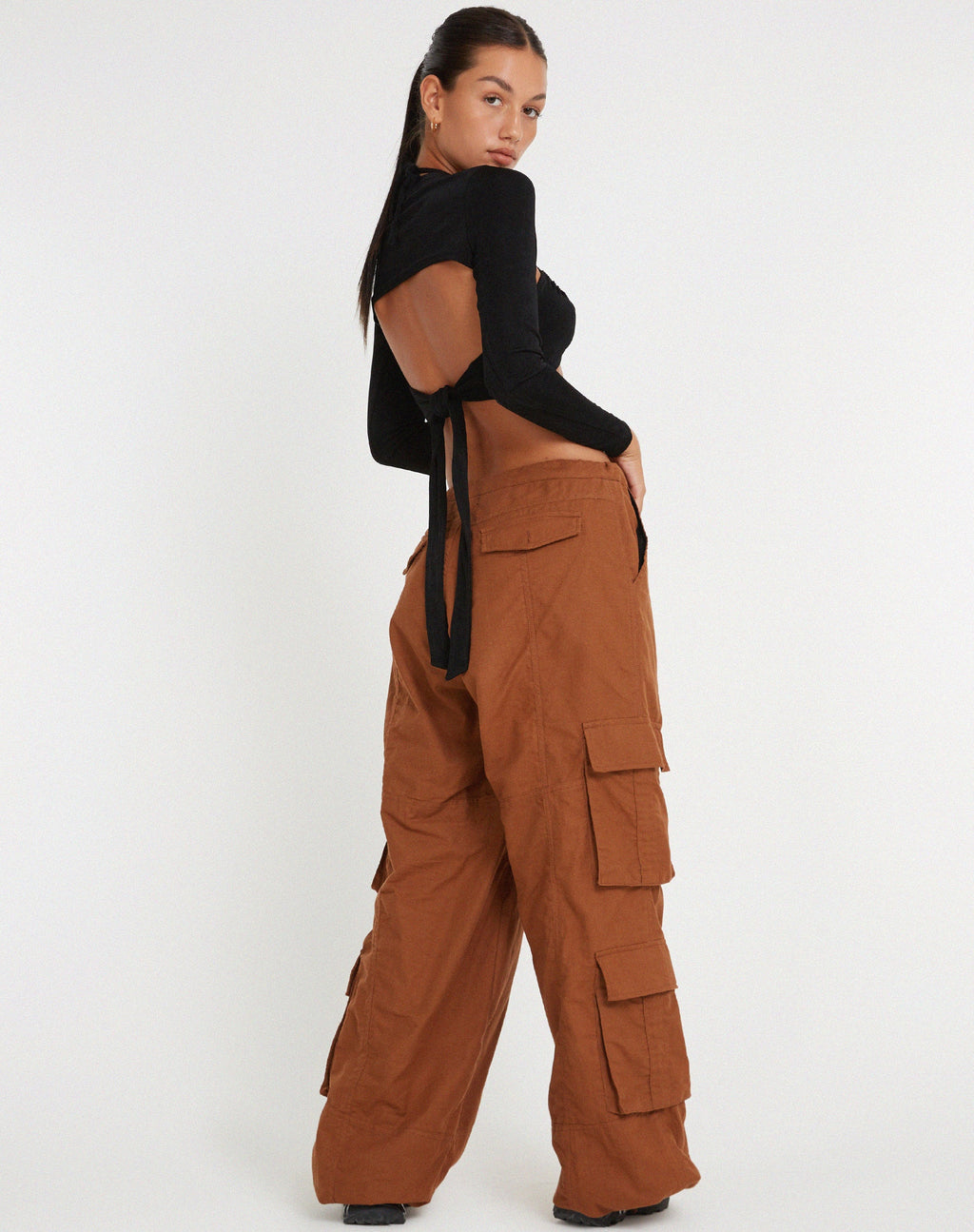 Philia Cargo Broek in Bombay Bruin