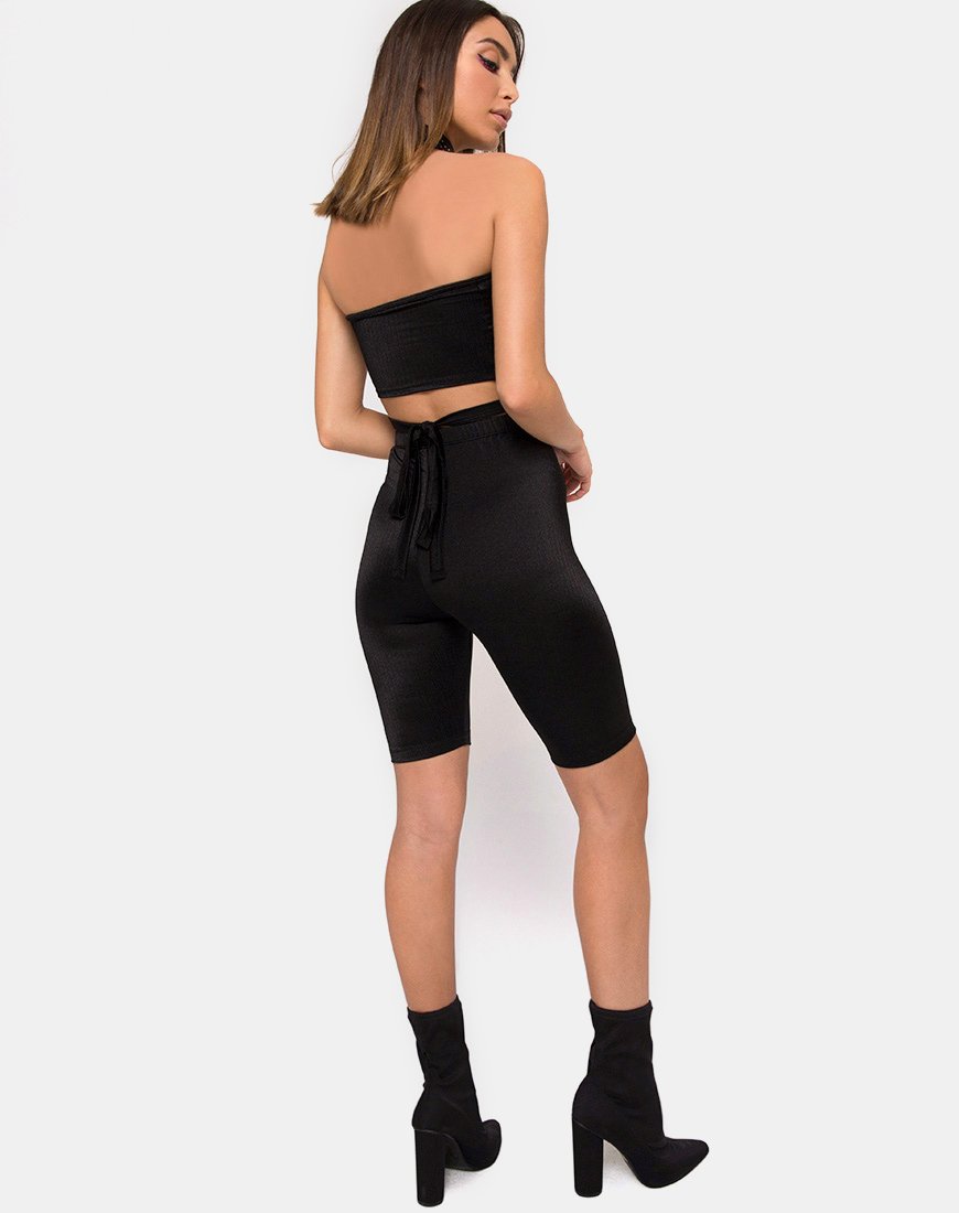 Afbeelding van Dorian Criss Cross Tube Top in Zwart
