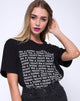 Afbeelding van OVERSIZE BASIC TEE CTN JERSEY 40S BLACKLIKE A BR (Z012733 BLACKLIKE A BRKN RCORDFRON)