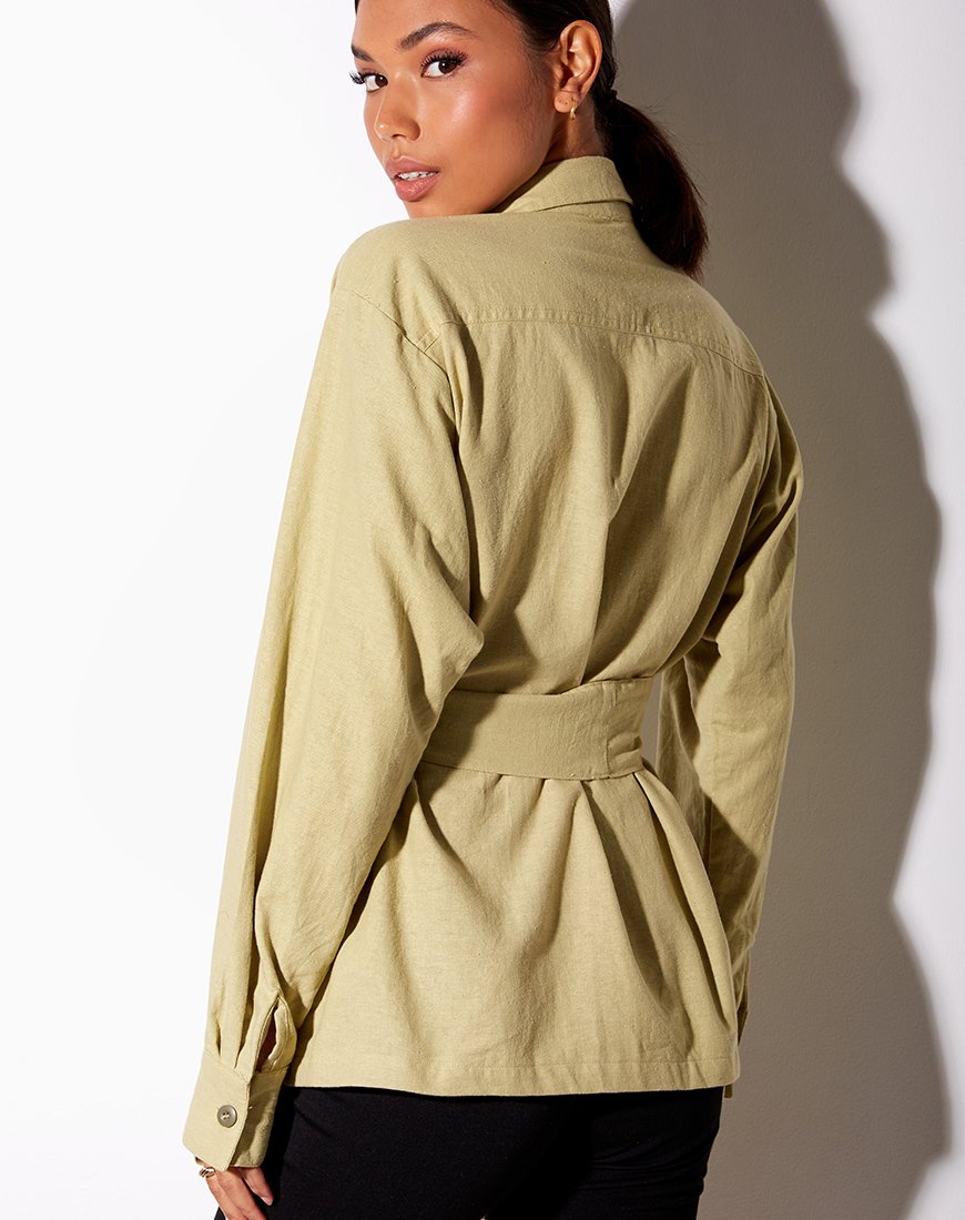 Afbeelding van Prami Shirt in Dusky Green