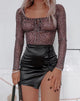 Afbeelding van Janina Top in Rar Luipaard Mesh