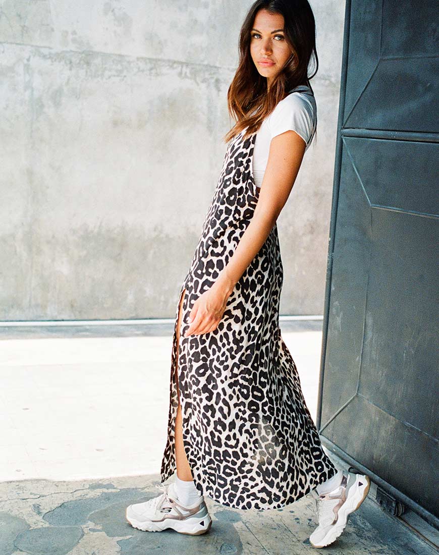 Hime Maxi Dress in oversized Jaguar