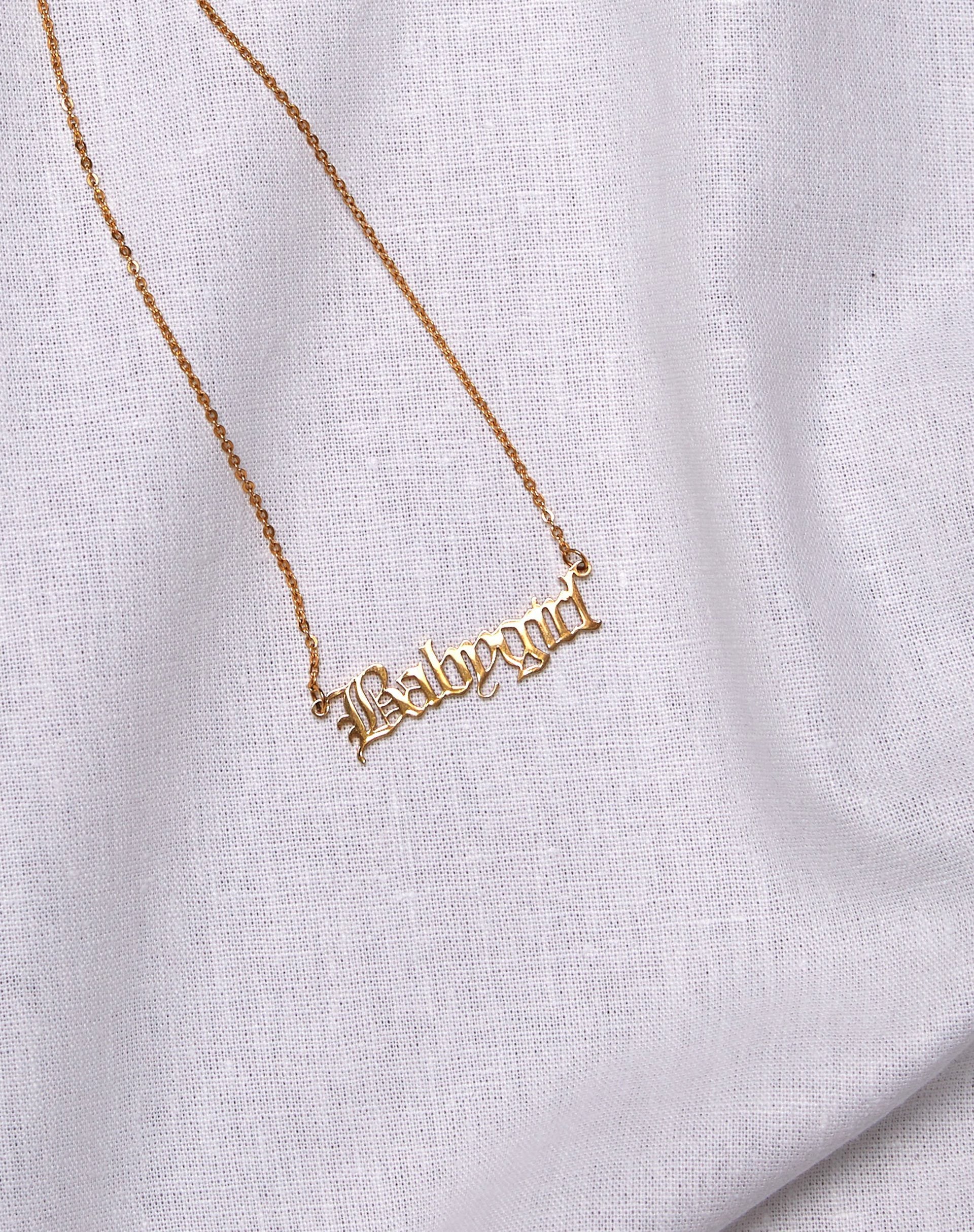 Afbeelding van Ketting in "Baby Girl" Goud