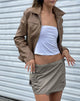 Afbeelding van MOTEL X JACQUIE Zephyr Minirok in Katoen Boor Taupe