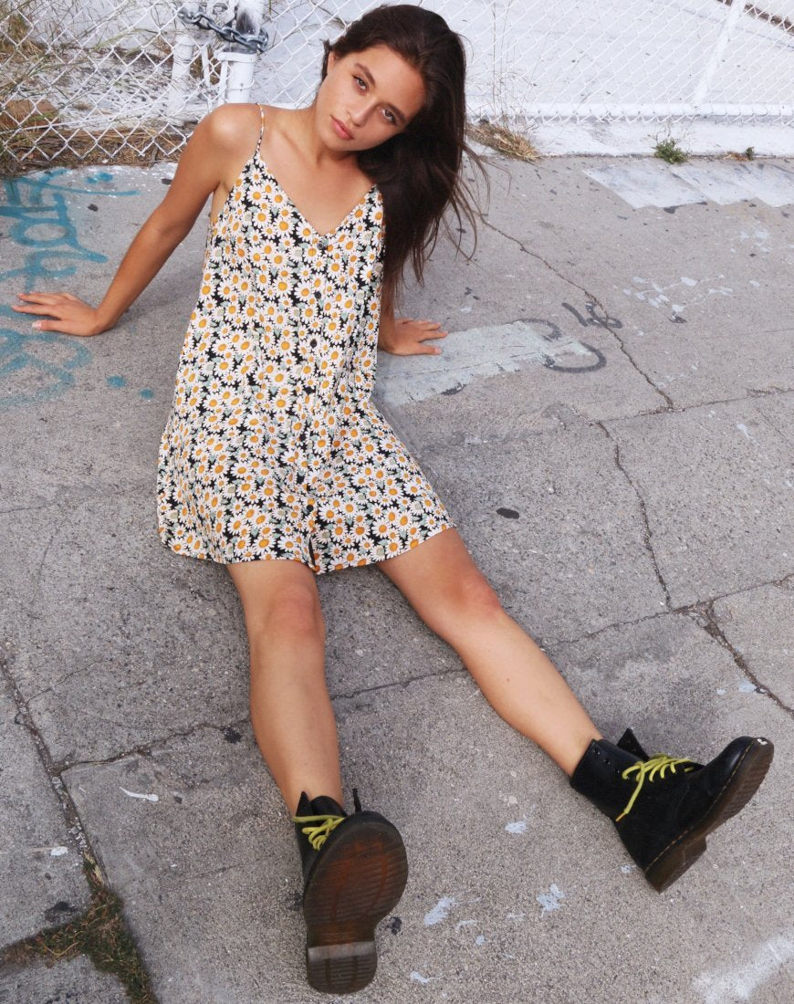 Sanna Slip Dress in Betoverend Madeliefje