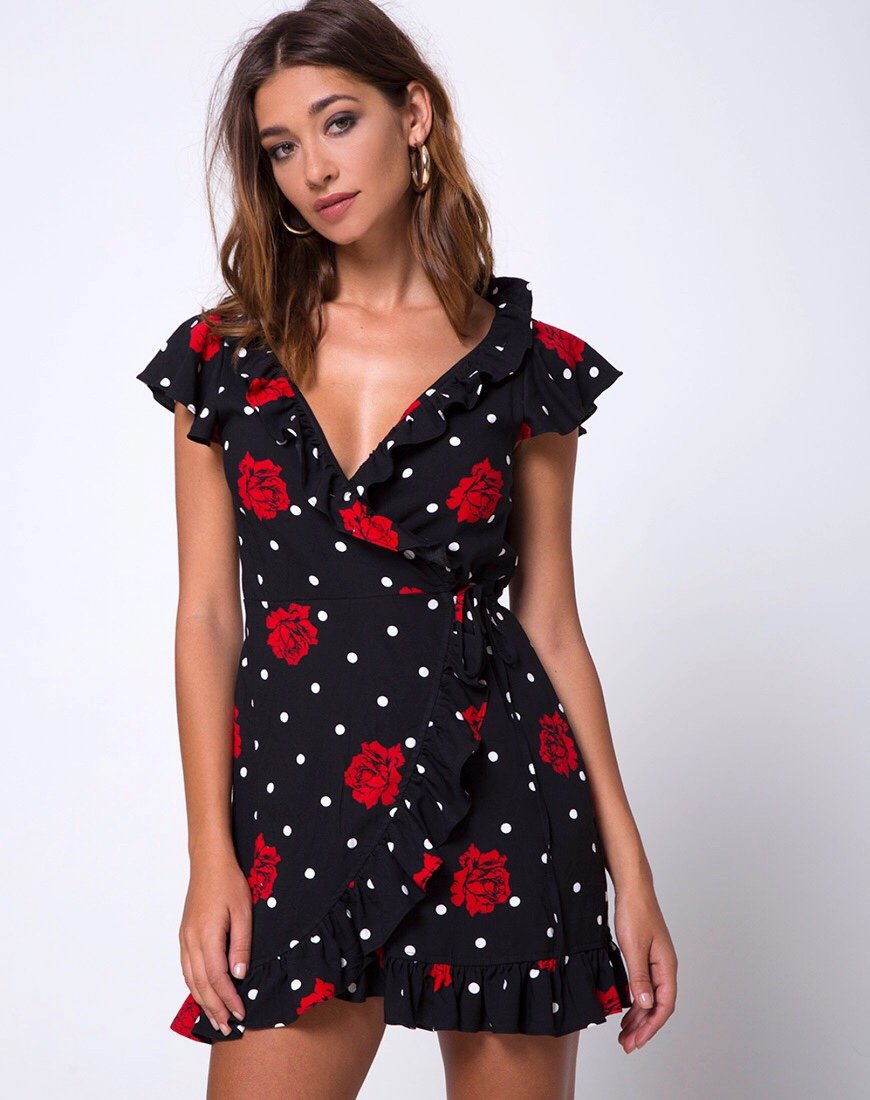 Afbeelding van Rica Skater Dress in Cuban Rose