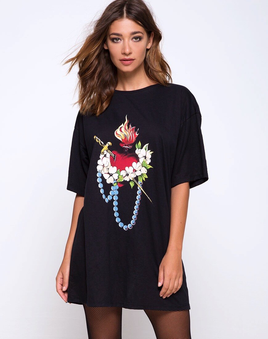 Sunny Kiss Oversize T-shirt in Sacred Heart