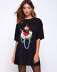 Afbeelding van Sunny Kiss Oversize T-shirt in Sacred Heart