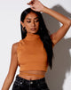 Afbeelding van Quera Crop Top in Rib Salted Caramel