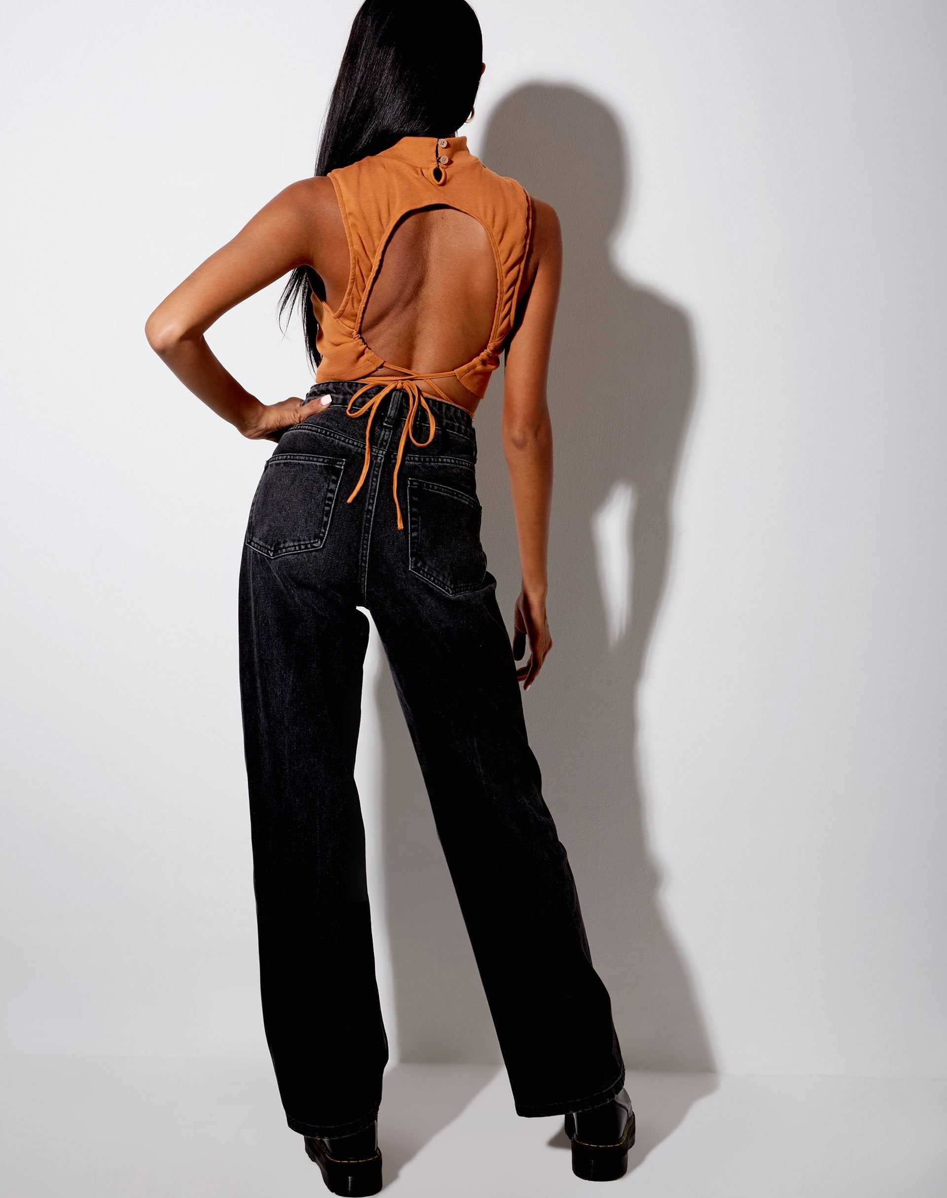 Afbeelding van Quera Crop Top in Rib Salted Caramel