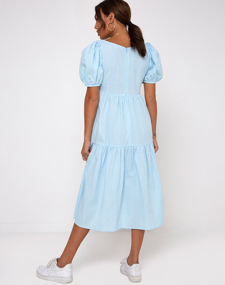 Afbeelding van Rachel Midi Dress in Hemelsblauw