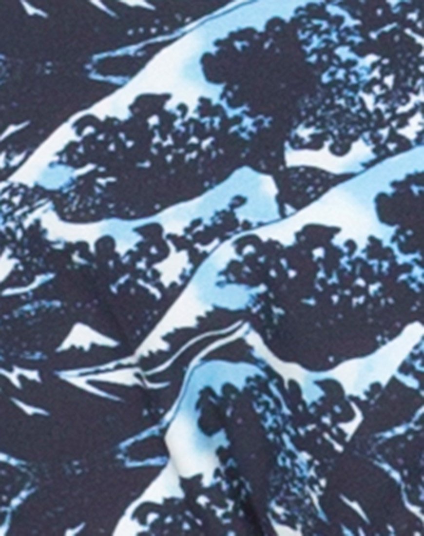 Afbeelding van Rae Bikinibroekje in Navy Wave Ground