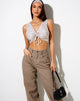 Afbeelding van Raeless Crop Top in Ton-sur-Zebra