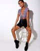 Afbeelding van Raeto Crop Top in Lila Bloesem