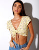Afbeelding van Raeto Crop Top in Wild Flower Lemon Drop