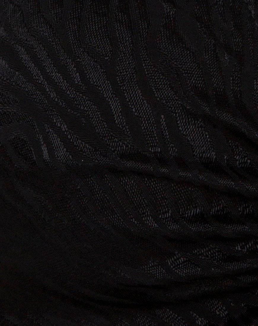 Afbeelding van Raemzi Crop Top in Satijn Zebra Zwart