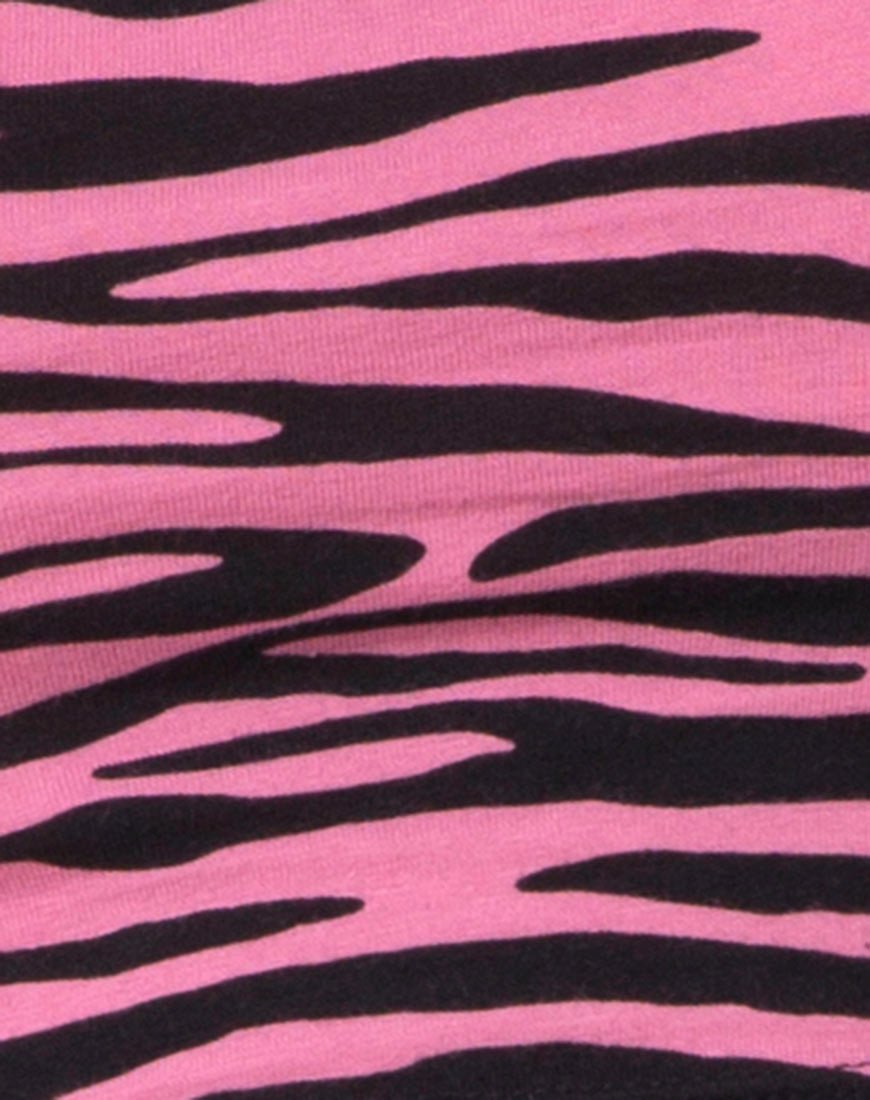 Afbeelding van Ramo Bandeau in Zips Zebra Roze