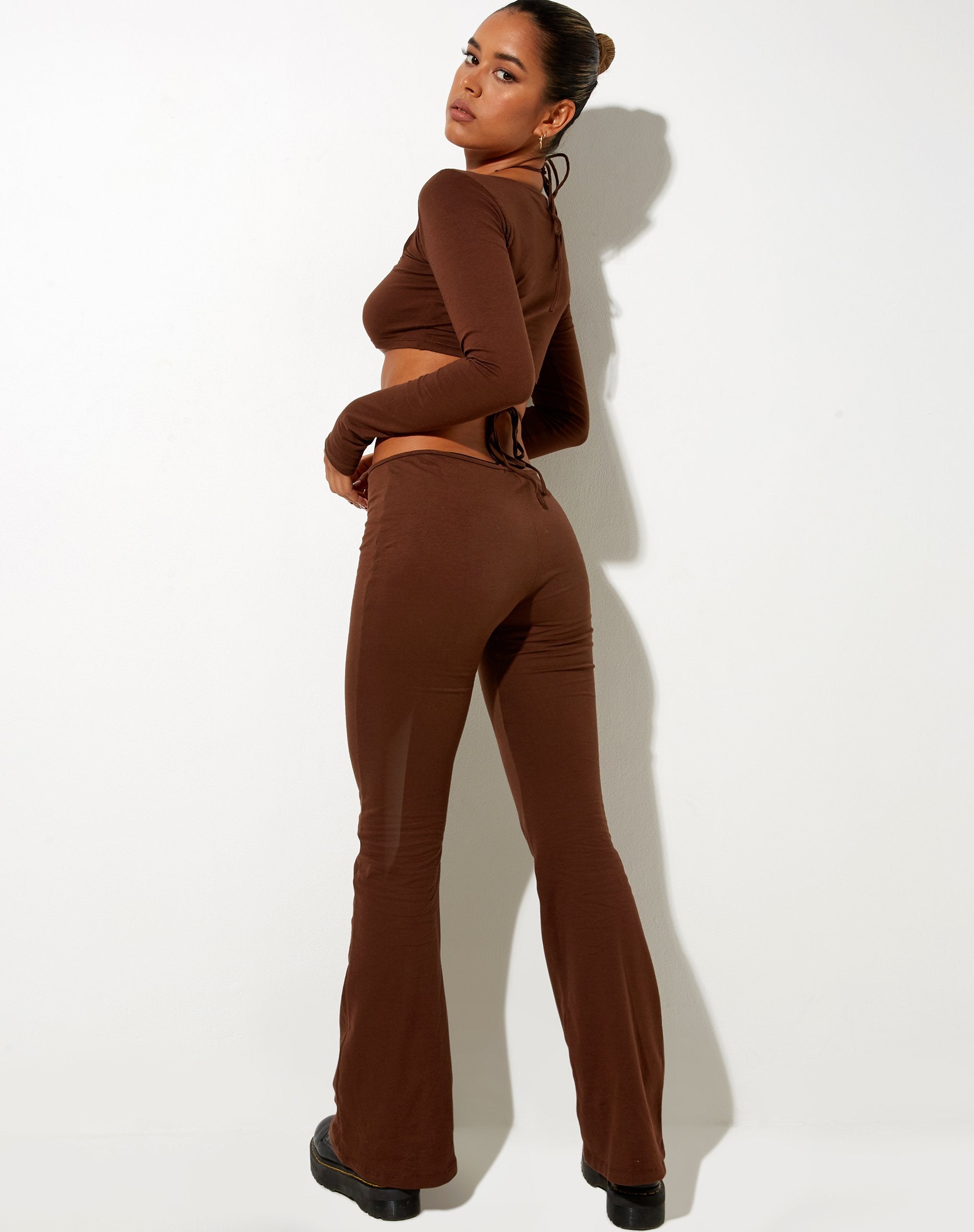 Afbeelding van Rana Crop Top in Lycra Cacao