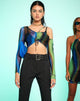 Afbeelding van MOTEL X OLIVIA NEILL Tapi Crop Top in Solarized Groen en Blauw