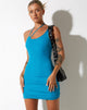 Afbeelding van Ranti Mini-jurk in Mesh Turquiose