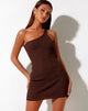 Afbeelding van Rapa Bodycon Jurk in Gebreide Chocolade
