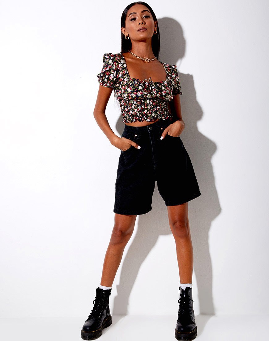 Afbeelding van Raquel Crop Top in Courtney Floral