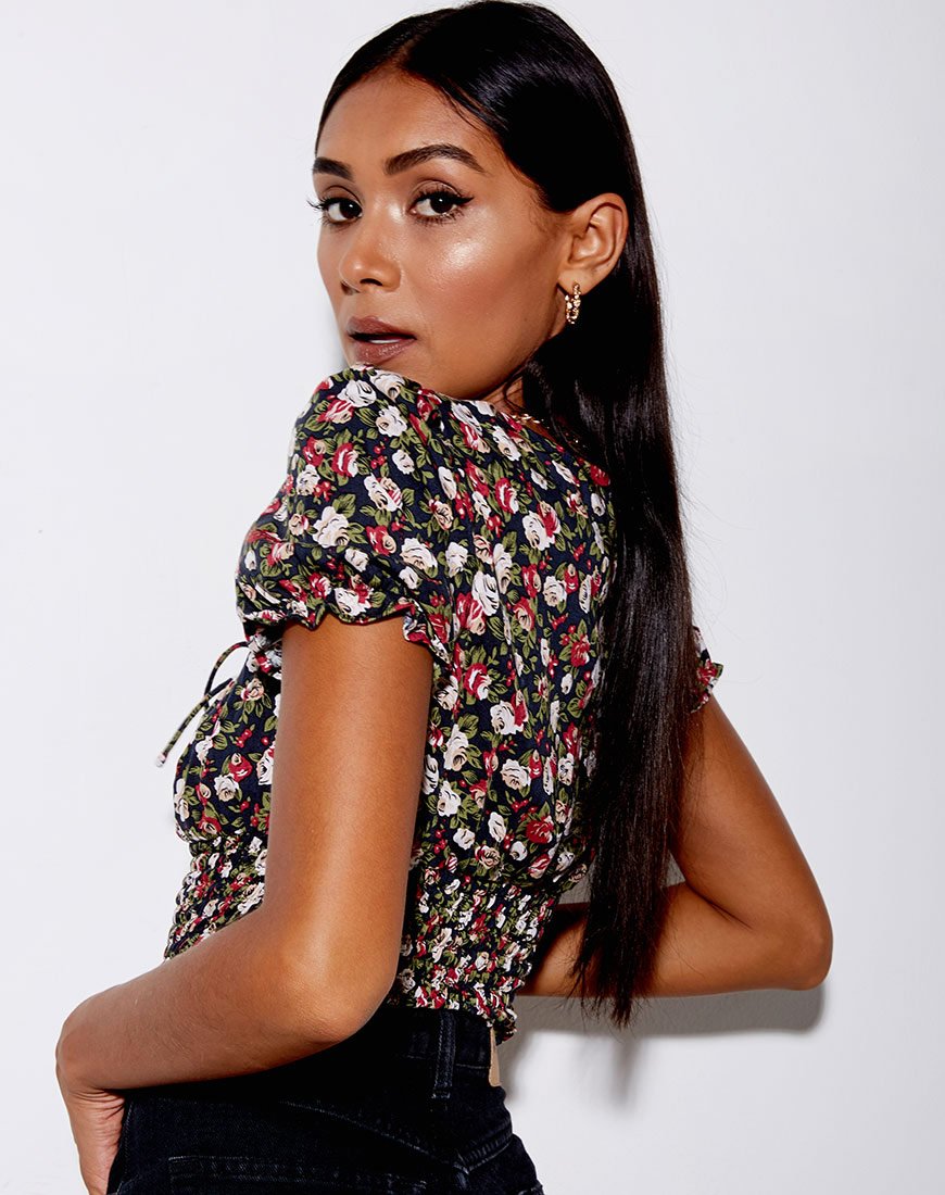 Afbeelding van Raquel Crop Top in Courtney Floral