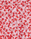 Ditsy Vlinder Perzik en Rood