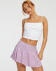Afbeelding van Rara minirok in Ditsy Rose Lila