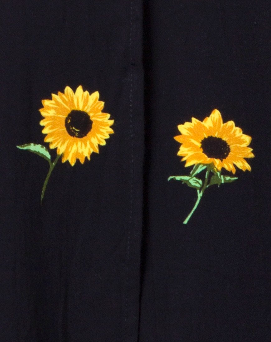 Afbeelding van Rawa Wikkeljurk in Ditsy Zonnebloem
