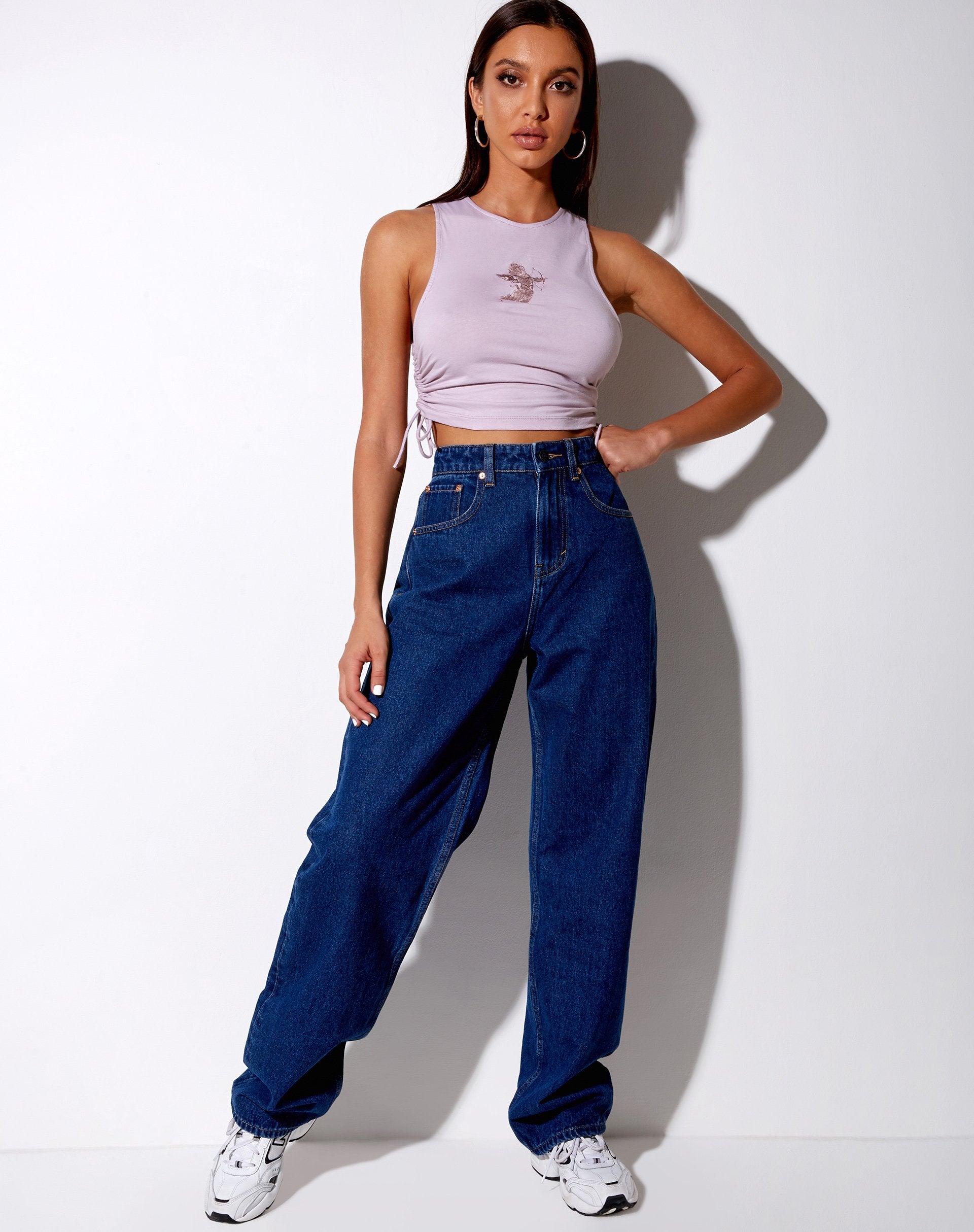 Afbeelding van Raze Crop Top in Violet Cupid Embro