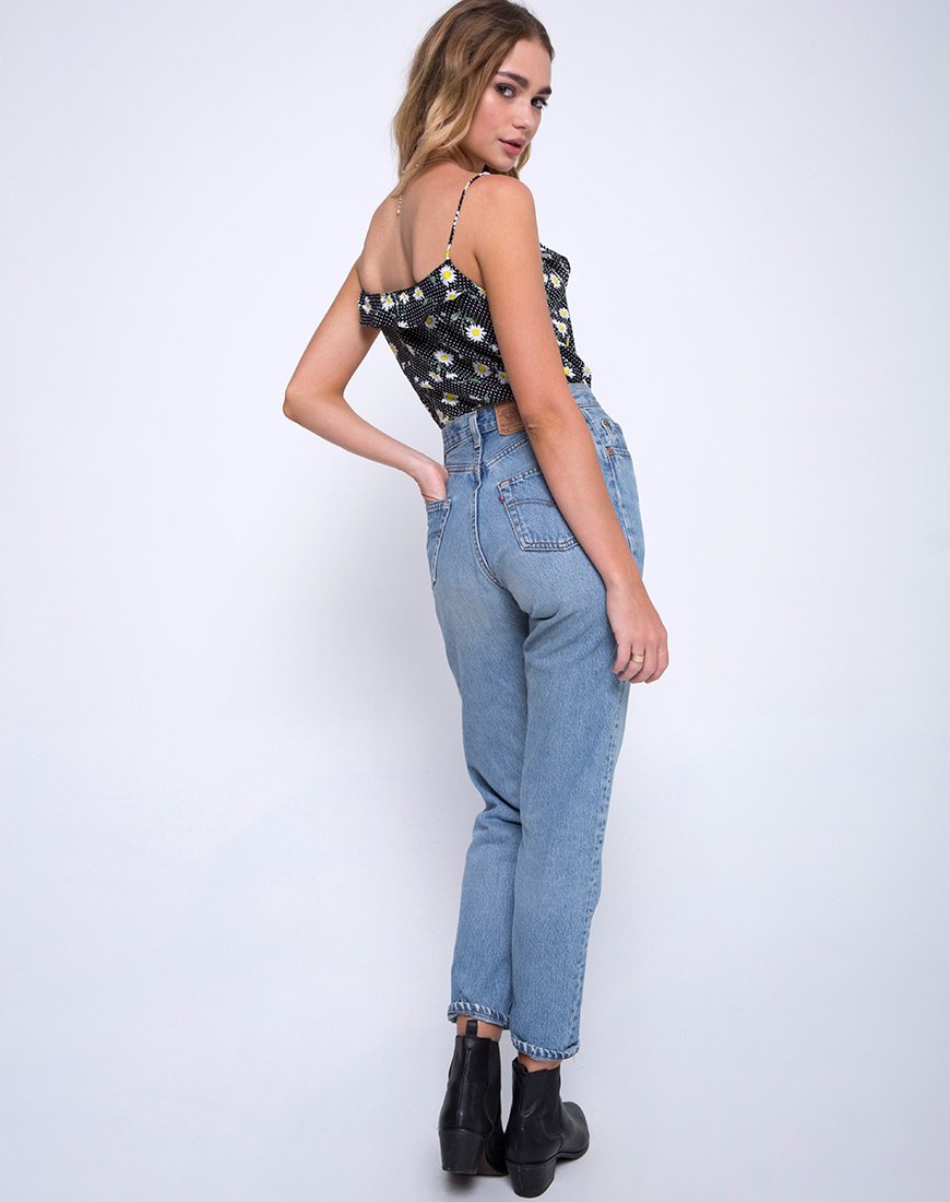 Afbeelding van Reany Lijfje in Polka Daisy Zwart