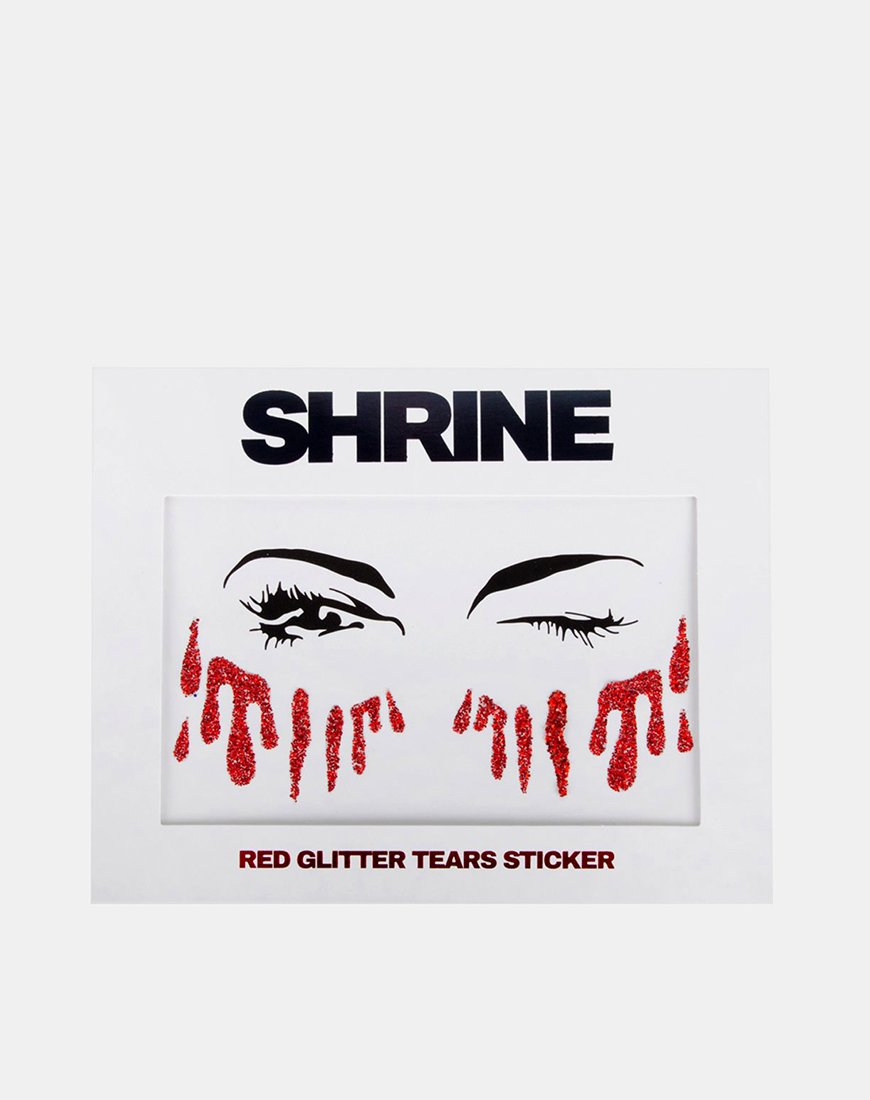 Afbeelding van Red Blood Glitter Tear Sticker van Gypsy Shrine