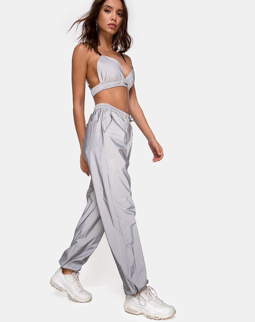 Afbeelding van Beval Jogger Broek in Reflecterend Zilver