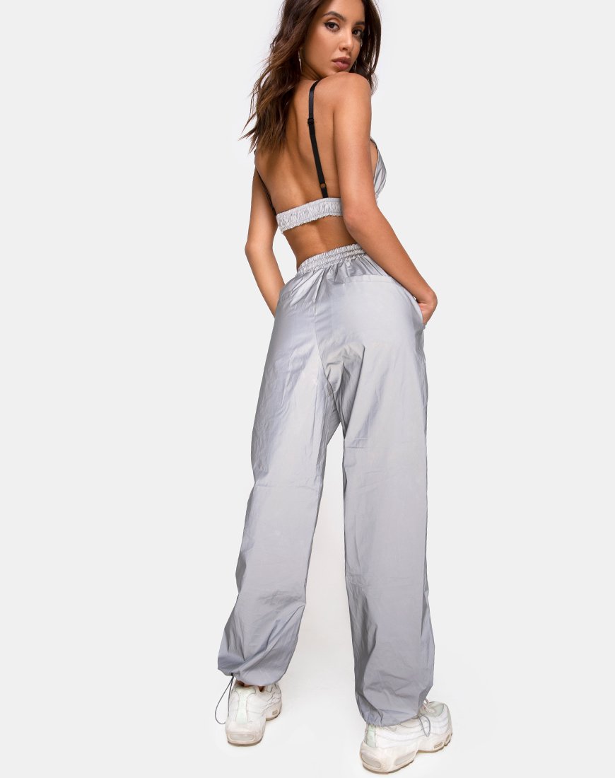 Afbeelding van Beval Jogger Broek in Reflecterend Zilver