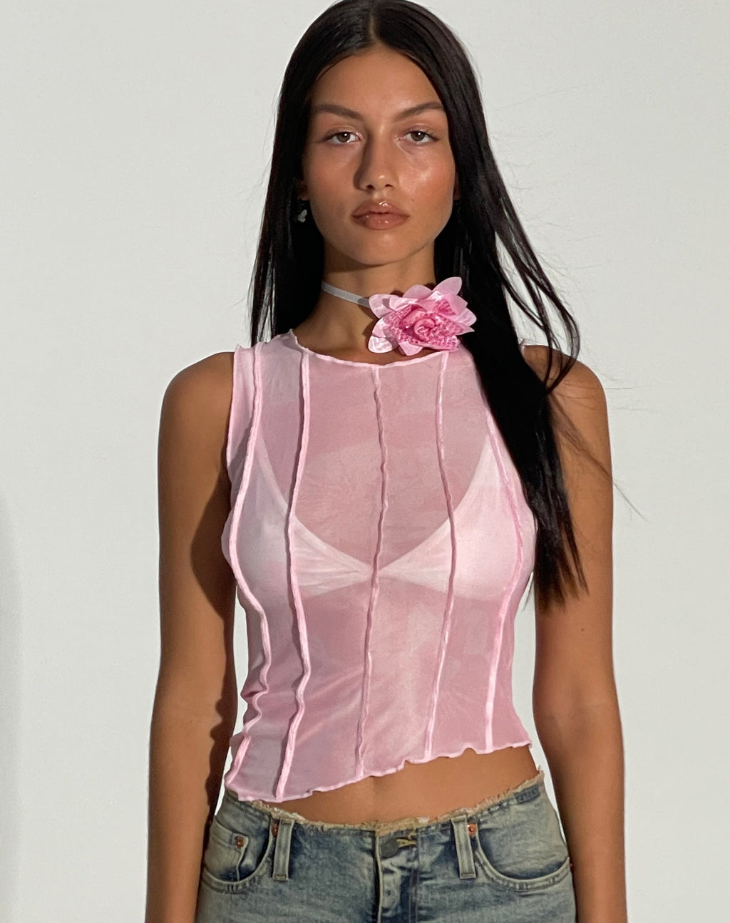 Rembita Top in wazig orchidee roze