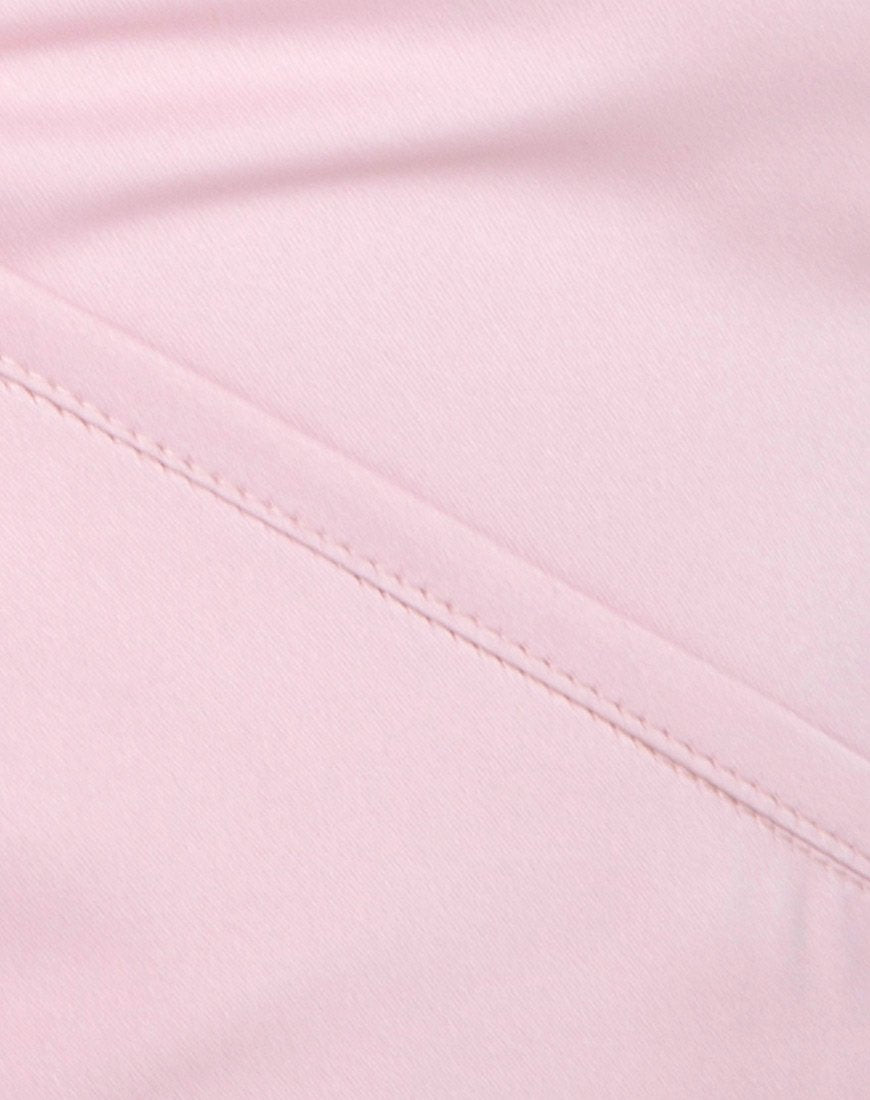 Afbeelding van Renta Cold Shoulder Crop Top in Satin Blush