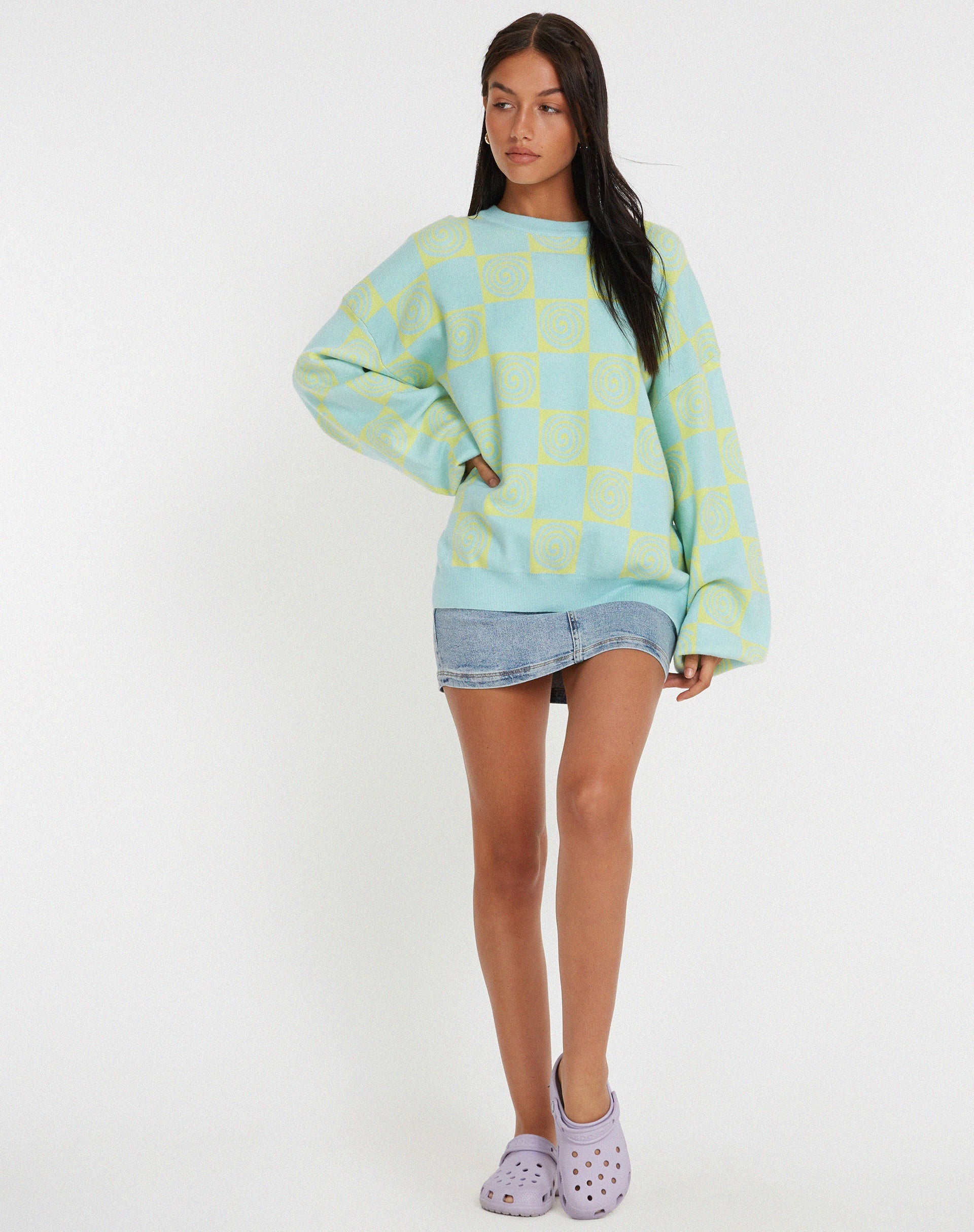Afbeelding van Akari Trui in Optiz Maze Blauw