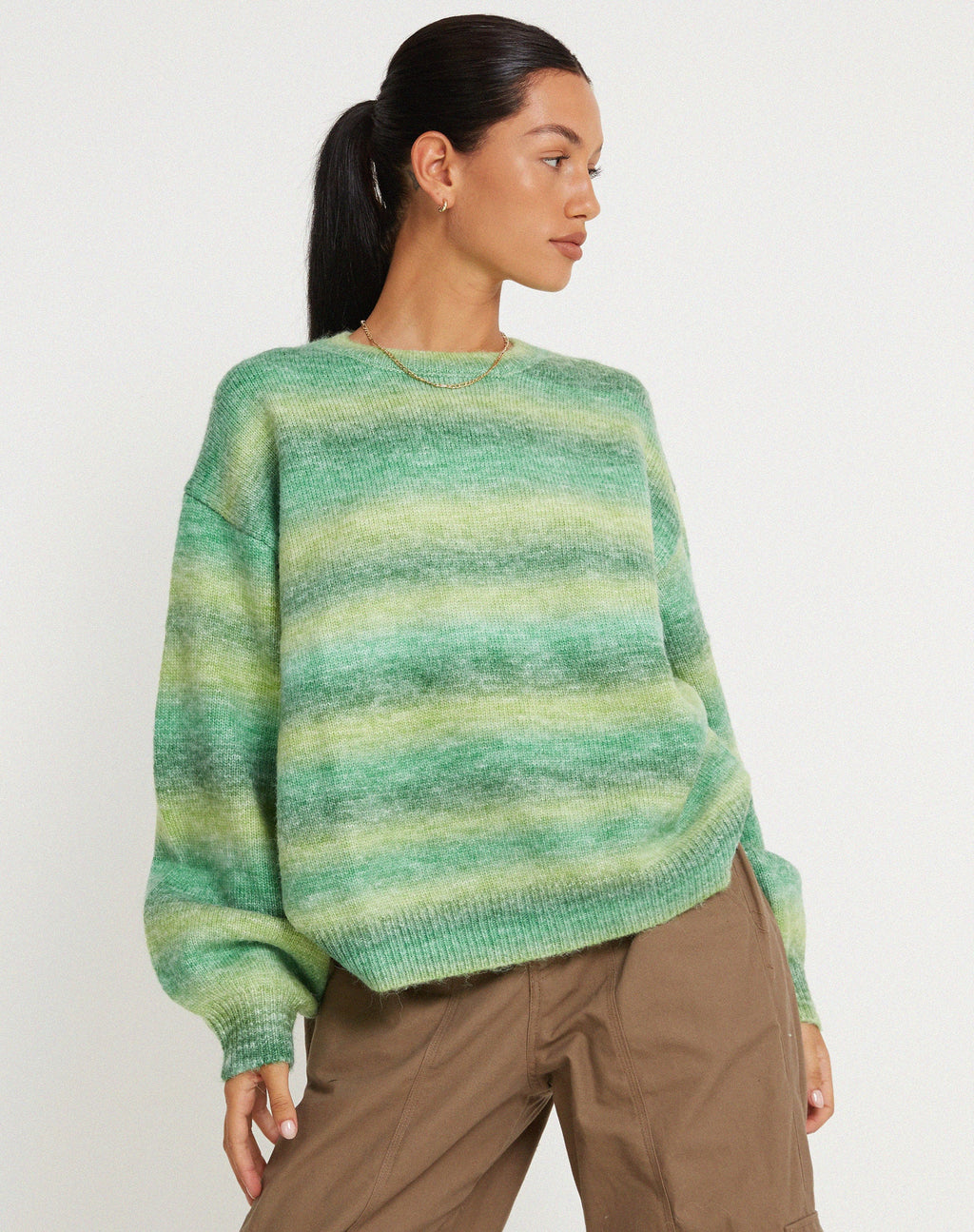 MOTEL X OLIVIA NEILL Oversized Ammaria-trui in groen