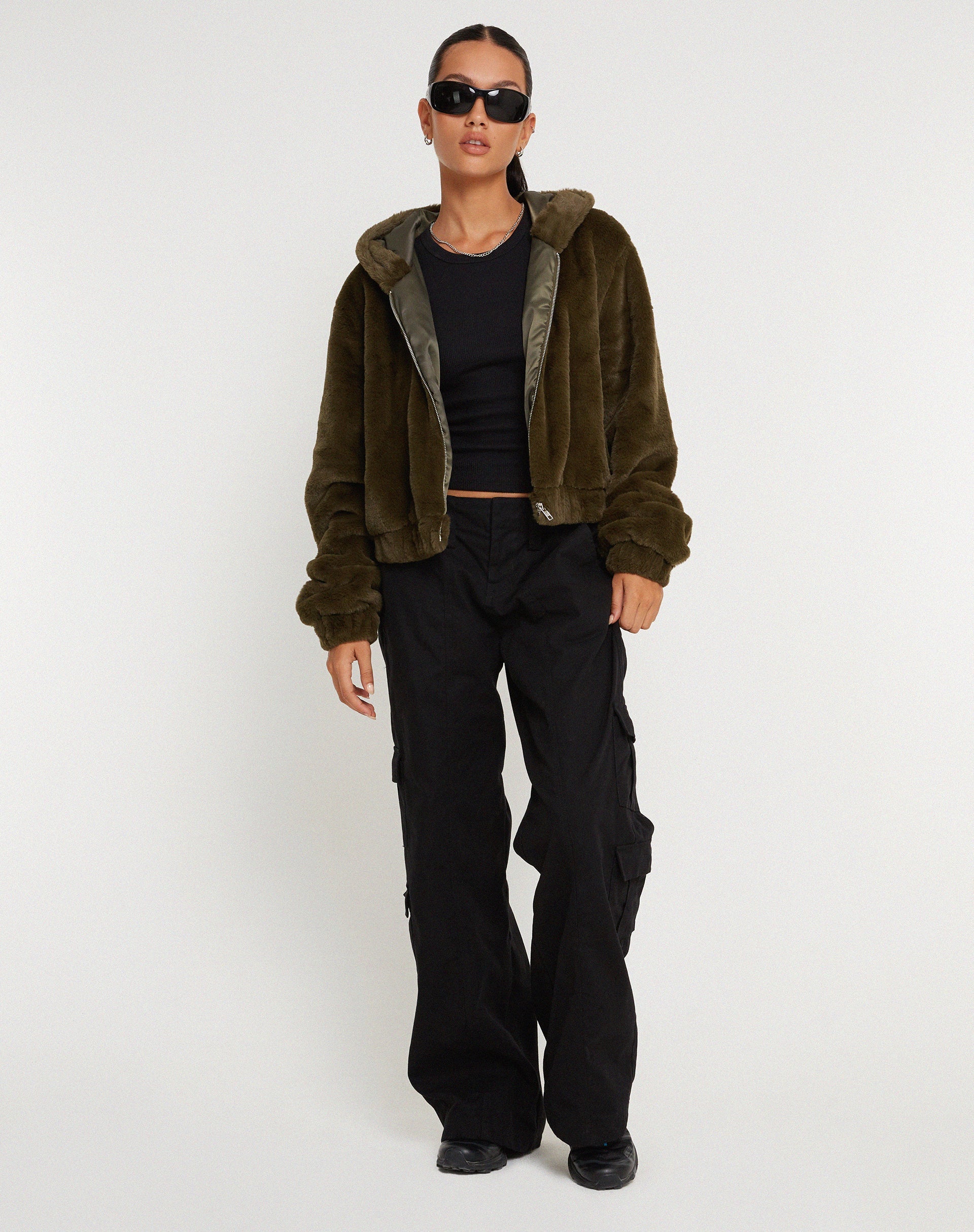 Afbeelding van Banowa Zip Up Jas in Olijf