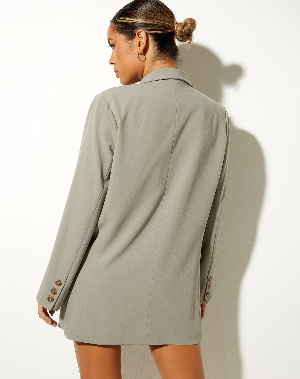 Meva Blazerjurk in Groen Beige