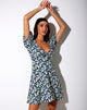 Afbeelding van Carie Mini Dress in Aster Blue