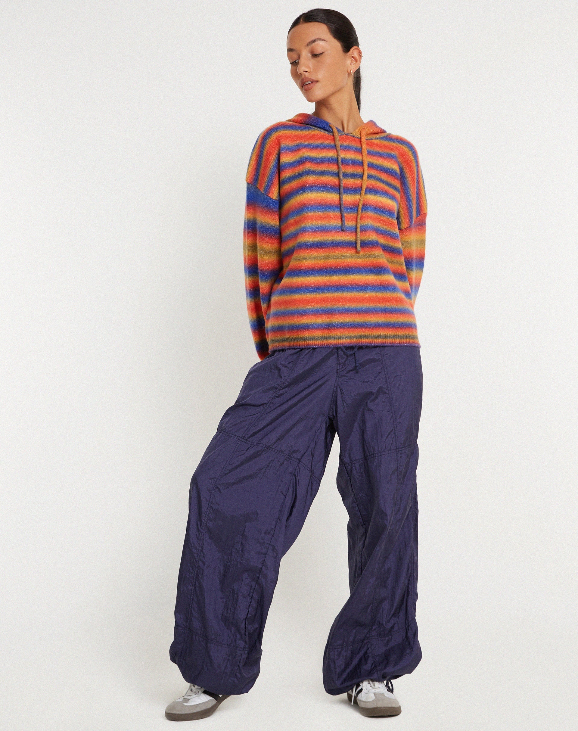 Afbeelding van Ehsan Hoodie in Rood Mix Streep