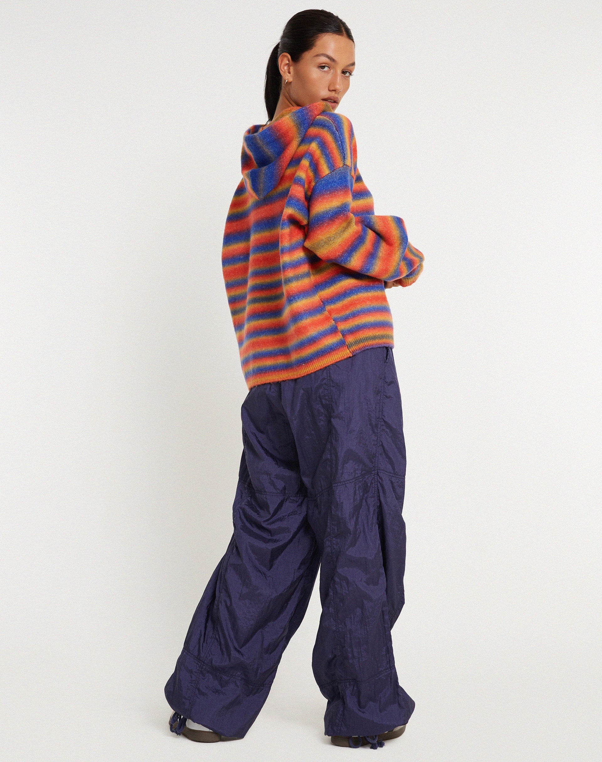 Afbeelding van Ehsan Hoodie in Rood Mix Streep