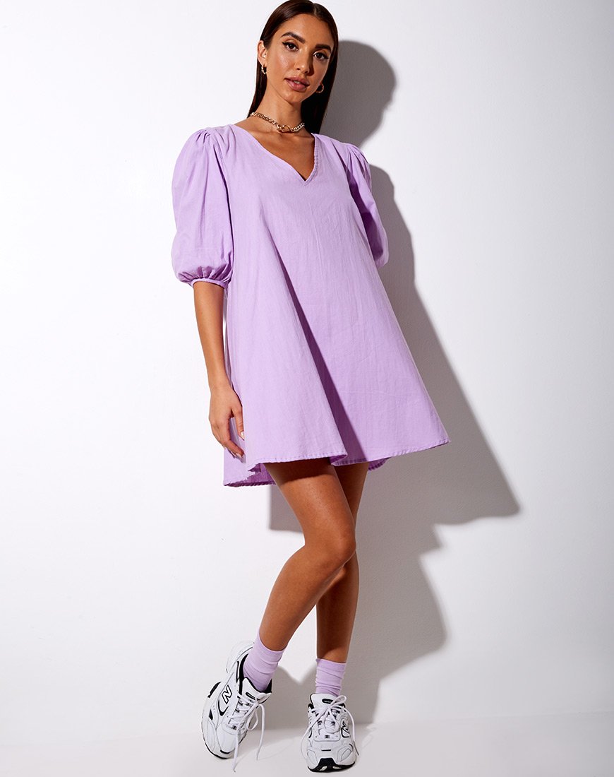 Afbeelding van Elna Babydoll Jurk in Lila