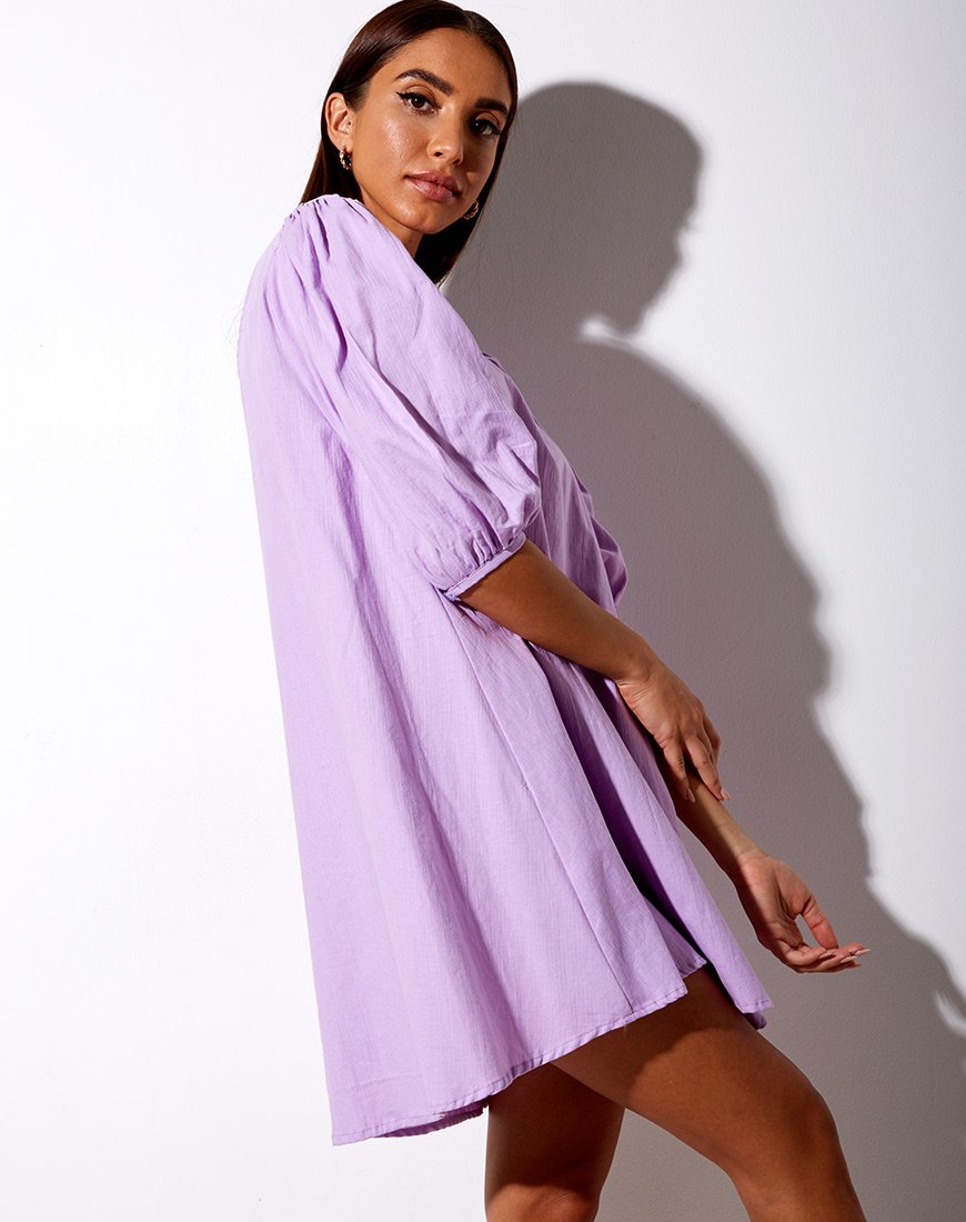 Afbeelding van Elna Babydoll Jurk in Lila