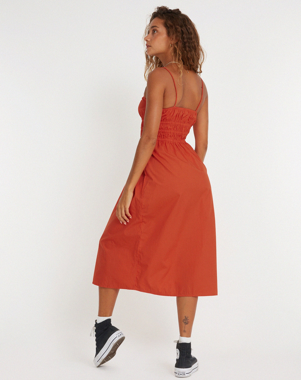 Jayko Midi Dress in Oranje