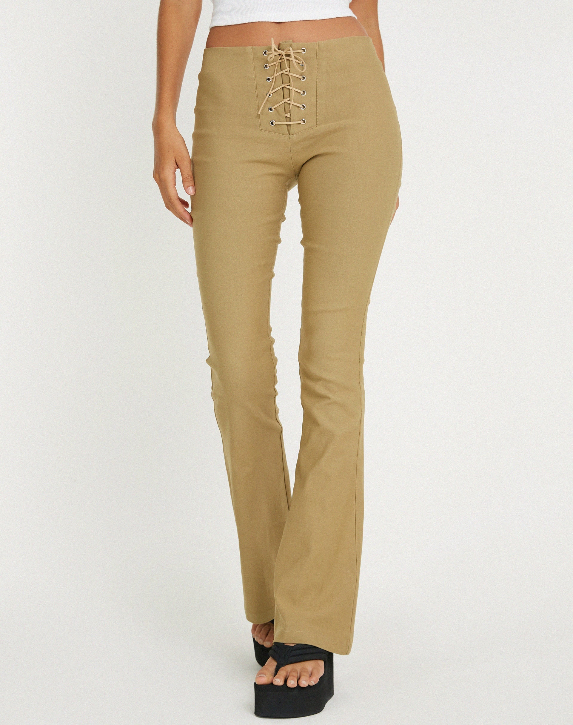 Afbeelding van Joyo Flare Broek in Zand