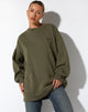 Afbeelding van Lei sweater met druivenblad en vlinder borduursel