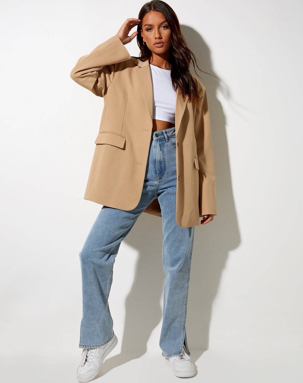 Maiwa Blazer in Amandel